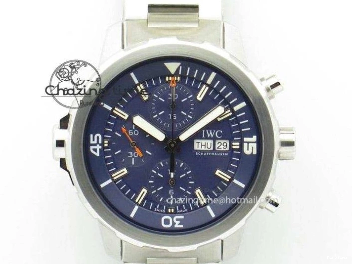MIROTIME 0520 Pilot Chrono SS AZF 1:1 Best Edition Blue Dial on Brown Leather Strap A TimelessDesign 7060